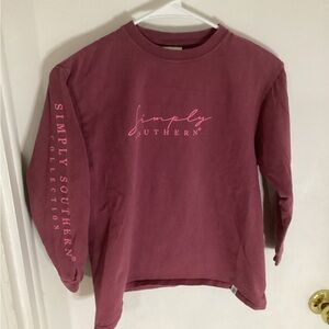 Simply Southern you “let your light shine” long sleeve shirt size Youth Medium
